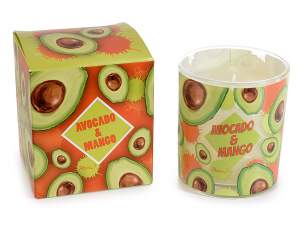 Grossista candele regalo avocado mango