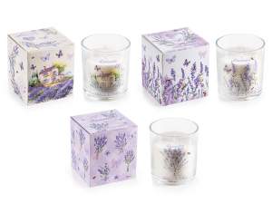 ingrosso candela lavanda vasetto