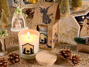 ingrosso candela presepe sacre famiglia