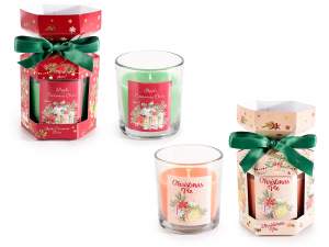 grossista candele natale scatola regalo