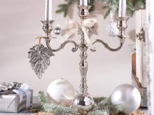 Ingrosso candelabro argento portacandela