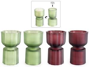 wholesale glass vase cup candle holder