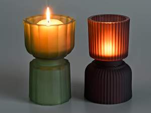 wholesale glass vase cup candle holder