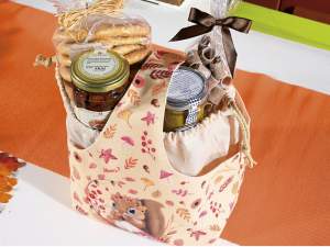 wholesale bag basket autumn squirrel fawn