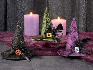 ingrosso cappello strega decoro halloween