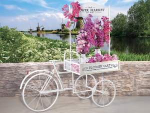 ingrosso fioriera bicicletta a carretto