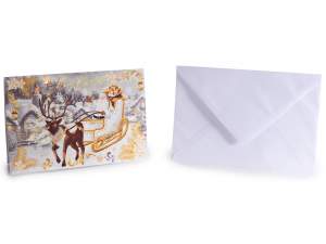 cartes de Noël pop-up en gros avec enveloppe