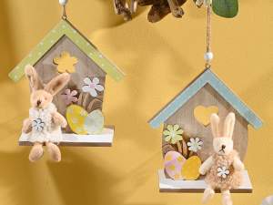 ingrosso decoro da appendere coniglietto pasqua