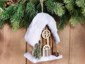 ingrosso villaggio natale casa legno neve