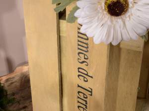 Cassetta legno decorato intarsio cuore