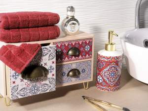 Ingrosso cassettiera portaoggetti legno