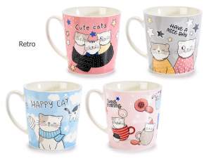 Cat decoration mugs wholesalers