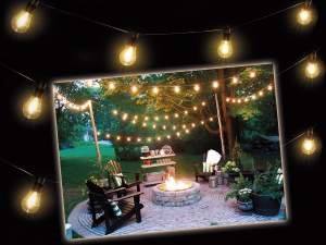 Ingrosso catena luci led giardino esterno