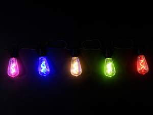 Ingrosso filo luci lampadine colorate giardino