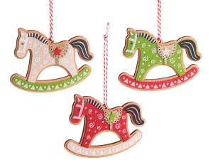 ingrosso cavalluccio dondolo albero natale decoro