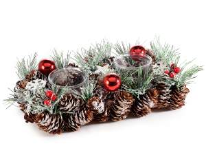 Mayorista de piñas para centros de mesa navideños