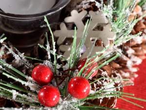 Mayorista de piñas para centros de mesa navideños