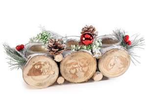 ingrosso centrotavola love Natale portacandela