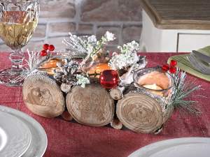 ingrosso centrotavola love Natale portacandela