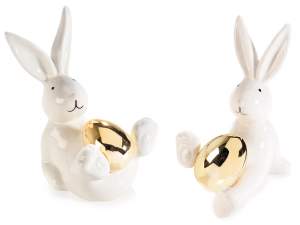 wholesale decorative ceramic easter bunnies