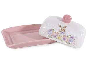 wholesale easter bunny butter tray
