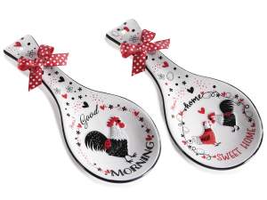 wholesale ceramic spoon rest hen