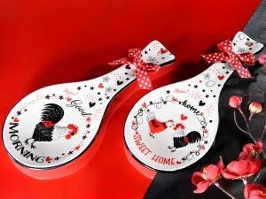 wholesale ceramic spoon rest hen