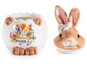 Wholesale Easter rabbit biscuit jar