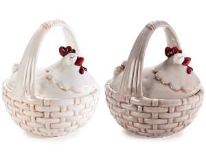 wholesale ceramic container chicken basket