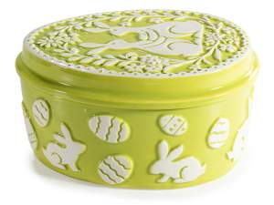 wholesale ceramic Easter sweets container