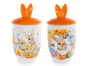 wholesale easter bunny cookie container