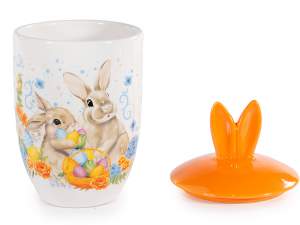 wholesale easter bunny cookie container