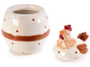 wholesale ceramic gurnard polka dot jar