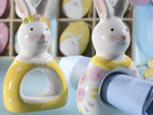 Ceramic rabbit napkin holder wholesaler