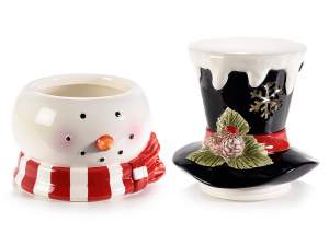 wholesale Christmas snowman jar
