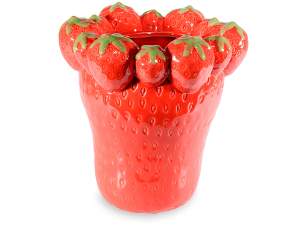 wholesale ceramic strawberry vase