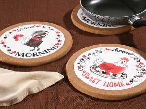 wholesale ceramic trivet home sweet home