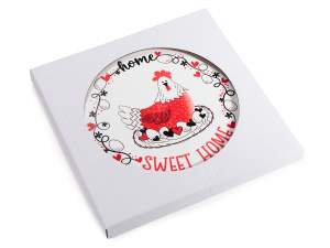 wholesale ceramic trivet home sweet home