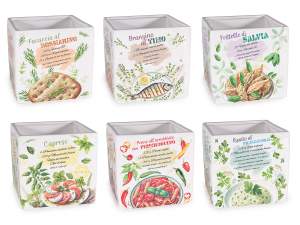 wholesale jars of aromatic kitchen herbs