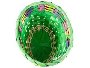 Cesta de bambú de colores al por mayor