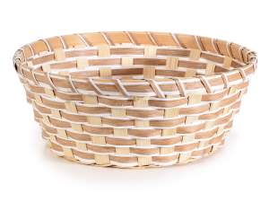 Al por mayor cestas redondas de bambú.