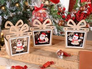 ingrosso cestini legno natale regalo