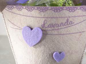 ingrosso cestini panno lavanda