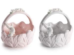 ingrosso cestino fruttiera pasqua ceramica