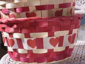 ingrosso cestino san valentino cuore