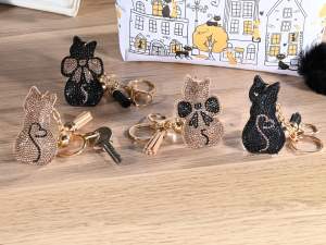 ingrosso porta chiave charm gatto