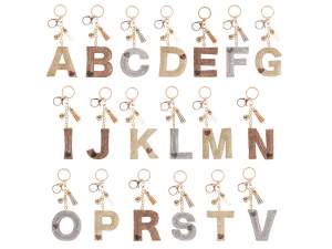 wholesale letter keychains