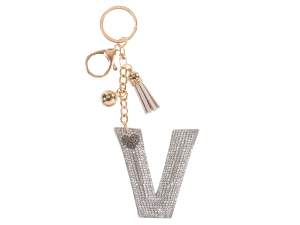 ingrosso porta chiave lettera alfabeto V