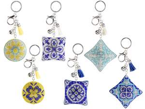 ingrosso portachiavi maiolica charm strass
