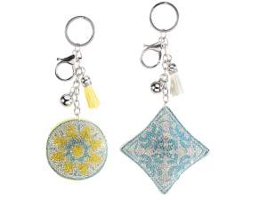 ingrosso portachiavi maiolica charm strass